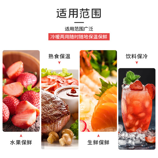 Bailing Baili Insulated Bags Thick Aluminum Foil Pack of 10 Outdoor Food Seafood Refrigerated Ice Bags Medium Size