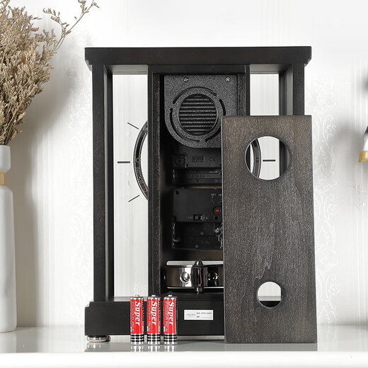 赫姆勒时钟（Hermle Clocks）欧式现代座钟客厅实木报时摆件低音低噪台式坐钟 QT004-110003