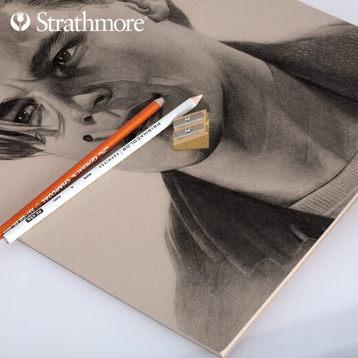 Strathmore Warm Brown Cold Gray Sketch Book Imported from the United States Colored Lead Sketch Multi-purpose Black Drawing 4005 Multi-purpose Book 279*356CM24 sheets
