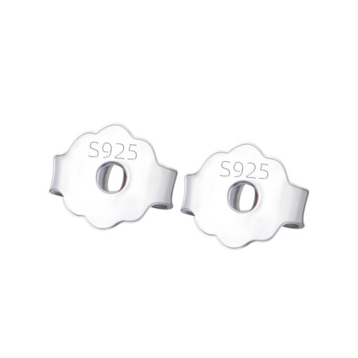 PWLS925 silver ear plugs, butterfly ear buckles, earrings, ear plugs, back ear studs, back earrings, ear caps, anti-falling accessories, S925 silver, silver ear plugs, 4 pairs set