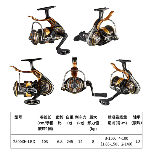 DAIWA 22 new TOURNAMENT ISO Japanese rock fishing wheel sea fishing spinning wheel handbrake wheel competitive LBD (7.6 speed ratio)