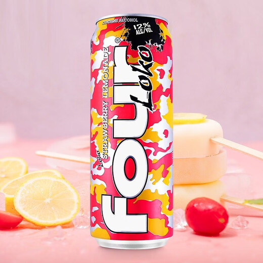 Four loko four loko four loko pre-mixed cocktail American imported foreign wine internet celebrity fruity wine 695ml strawberry lemon style