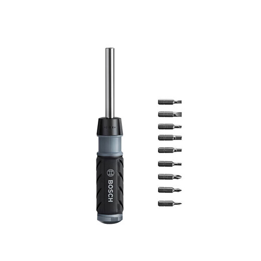 Bosch Bosch 10-in-1 multifunctional ratcheting screwdriver with magnetic lever, three-speed power knob storage and integrated handle