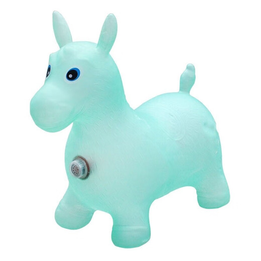 辰太儿童充气跳跳马充气小马1-3岁静音婴儿宝宝摇摇马坐骑马玩具 棕色麋鹿（送充气脚泵+海洋球）