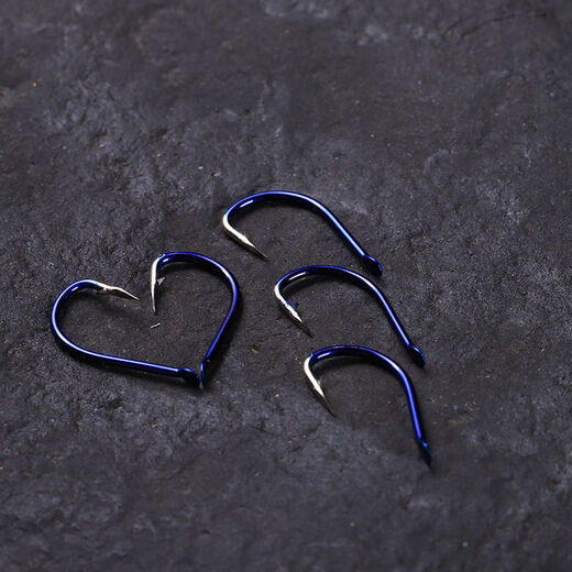 Jiaorui Iseni fish hook bulk set contains a complete set of ghost tooth fishing hooks, suitable for fishing supplies, tungsten steel black gold Iseni 300 pieces, 30 pieces each for No. 1-10