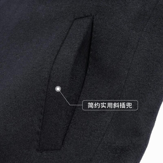 Fazeya Hengyuanxiang Group Cashmere Wool Stand Collar Jacket Men's Mulberry Silk Removable Goose Down Liner Jacket Business Simple Navy Down Liner XL 180 (Recommended 145-165 Jin Jin equals 0.5 kg)