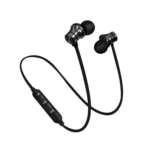 Dicku Wireless Sports Bluetooth Headset Single and Double Men's and Women's Headset Magnetic Inline Control Call In-Ear Earbuds Mobile Phone Apple Android Huawei Xiaomi Universal Game Chicken Music Subwoofer Magnetic Headset Silver