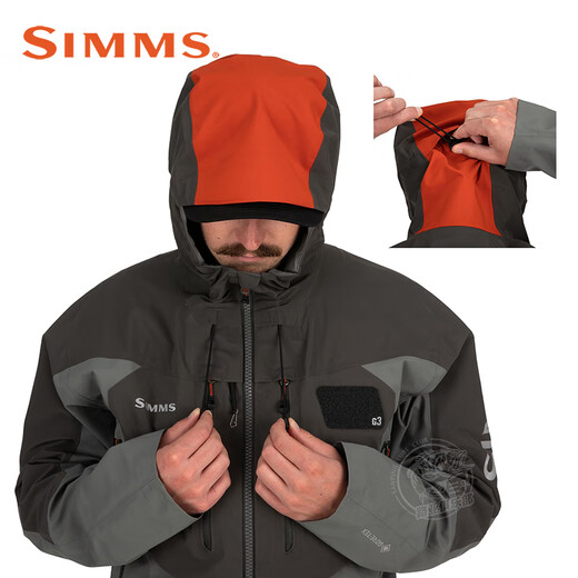 SIMMS22 New SIMMS Fishing Suit G3 GUIDE Fishing Suit Wading Jacket Luya Outdoor Fishing Gun Gray S