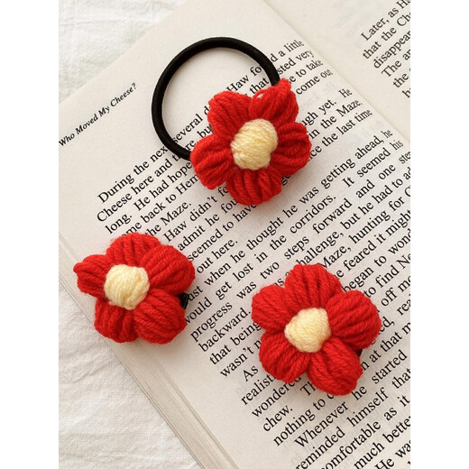 CHUXIANG gives you a small red flower brooch, peripheral accessories, bracelets, cute Japanese pins for women's hair, 1# red flower brooch B02-304-9
