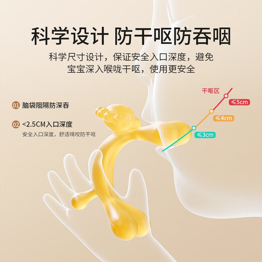 YEEHOO lion teether, baby teether, silicone toy, chewable glue, boilable anti-eating hand artifact, lion teether