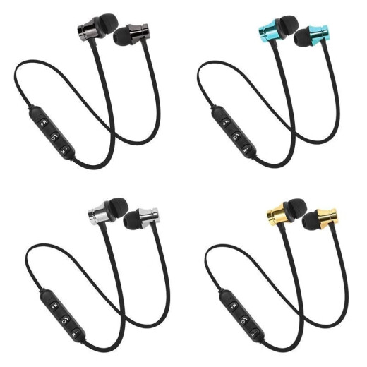 Dicku Wireless Sports Bluetooth Headset Single and Double Men's and Women's Headset Magnetic Inline Control Call In-Ear Earbuds Mobile Phone Apple Android Huawei Xiaomi Universal Game Chicken Music Subwoofer Magnetic Headset Silver