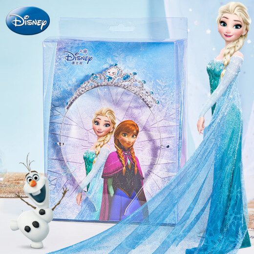 Disney DISNEY tiara Frozen Elsa Princess Crown Tiara Children's Baby Metal Girls Crown Hair Accessories Hairband Ice Princess FZ052
