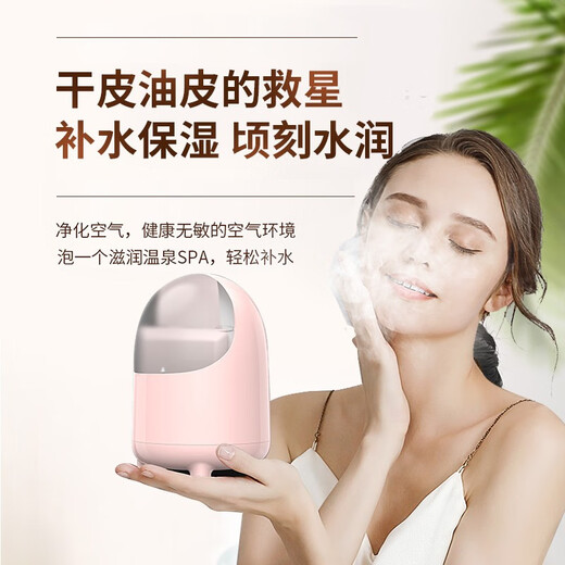 Aseblarm facial steamer humidifying nano hydrating facial hot spray machine beauty instrument steaming instrument household open pores detoxification basic white 200ml