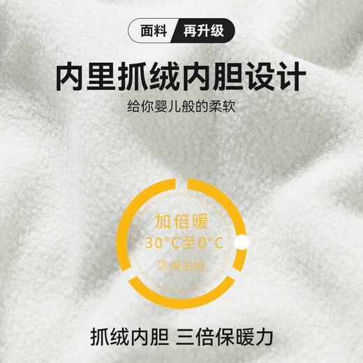 VICTORIATOURIST Jacket Three-in-One Polar Fleece Liner Outdoor Jacket Men's and Women's Cotton Jacket Winter Thickened Mountaineering Jacket Women's White XL