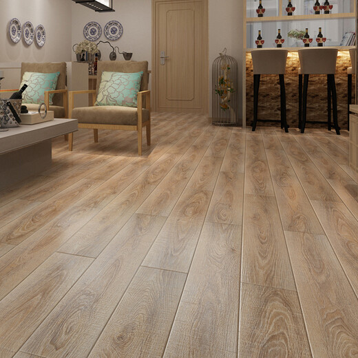 
XMSJ laminated composite wood floor wear-resistant household floor heating water 12mm European log grain from 10 boxes pn9215 1