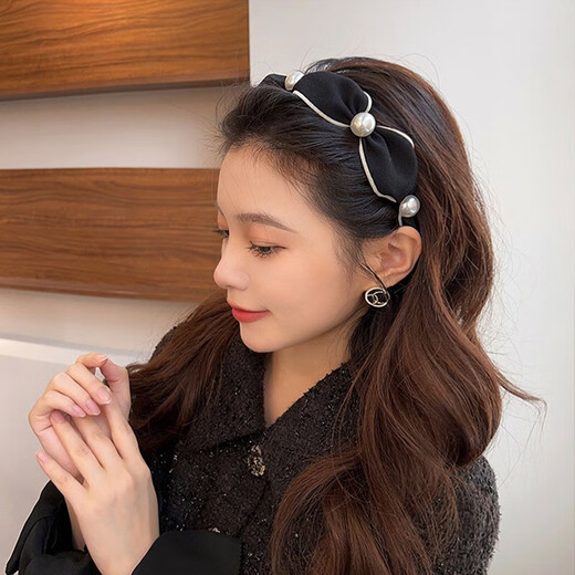 Xiangwan hairband, hairpin, pearl hairband, women's high skull headband, women's face-washing and going out press hairband, headwear, versatile headband