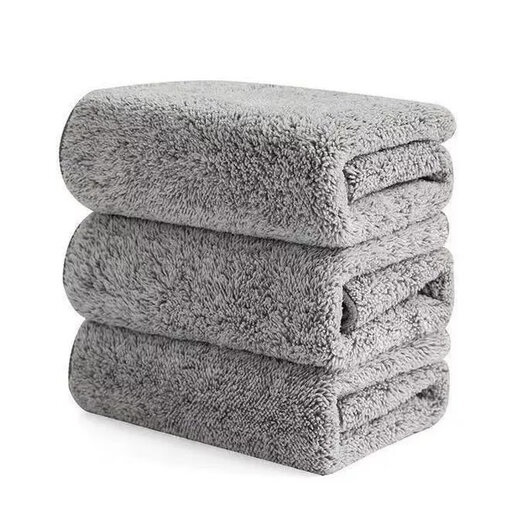 Jidaocook thickened bamboo charcoal fiber dishcloth, kitchen rag, oil-free, non-stick, lint-free, water-absorbent dish towel for scouring pad, thick seam bamboo charcoal 30*30cm, 5 pack, strong water absorption + non-stick