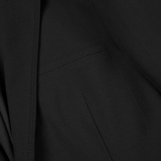 HLA Hailan House Casual Suit Men's Autumn Light Travel Series Slim Flat Lapel Single Suit Jacket HWXAD3Q069A Black (69) 170/92B (46B)