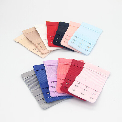 午堇内衣加长扣文胸延长扣排扣增长弹性三排三扣连接扣挂钩配件加背带 浅粉 三扣