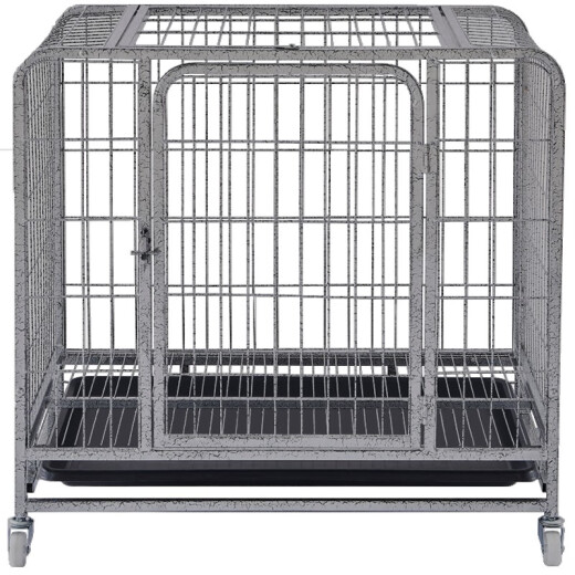 Pet dock dog cage square tube cage large dog medium dog small dog Teddy Golden Retriever Labrador Husky pet cage silver color 800