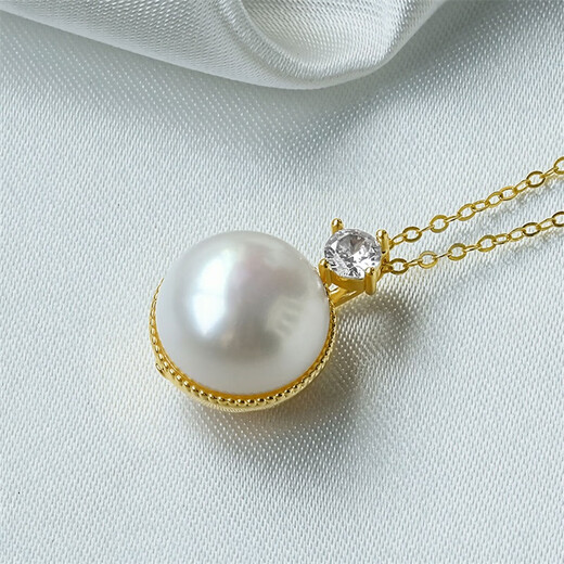 Queen of Pearls 11-12mm Freshwater Pearl Pendant Necklace Fashion Commuting Style Birthday Gift for Women