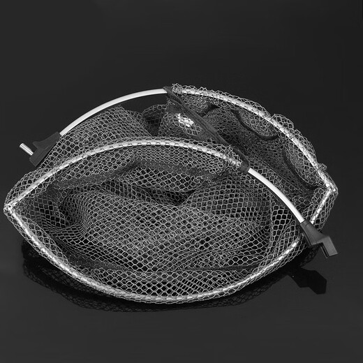 Guangwei (GW) aluminum alloy copy net shrinkable super hard folding competitive fishing gear fishing supplies 2.5M (net head color shipped randomly)