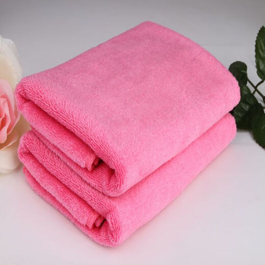 Dijialu Hotel Foot Massage Beauty Salon Thickened Absorbent Dry Hair Towel Hairdressing and Barber Shop Special Towel Non-Cotton 35*75 Green Extra Thick 105g 0x0cm