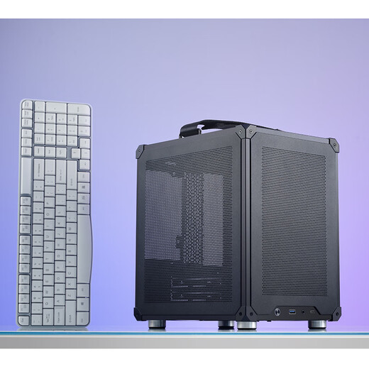 JONSBO C6 Handle version black MATX chassis (adjustable portable handle/Type-c/ATX power supply/75mm radiator/200-255mm graphics card)