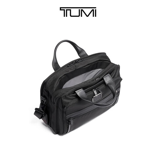 TUMI/Tuming Alpha 3 Men's Computer Bag Business Handbag Briefcase Black/02603132D3 15 inches