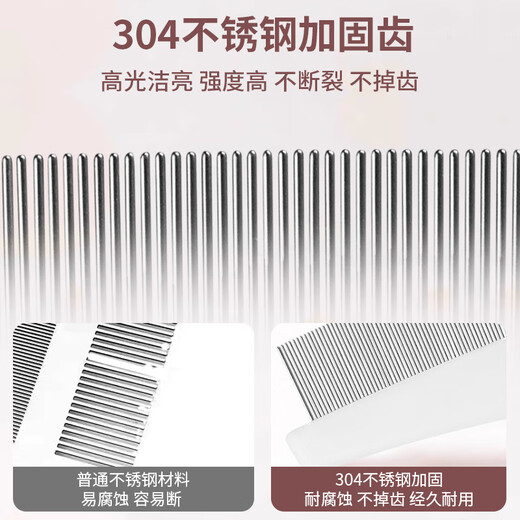 Huanpet.com cat comb, cat flea removal dog comb, pet hair removal long and short comb, hair removal brush, cat hair remover, beauty supplies