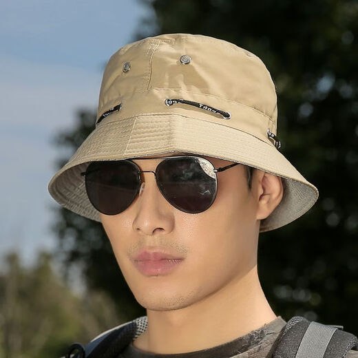 Hualiuyi Hat Men's Basin Hat Sun Protection Hat Outdoor Women's Youth Sun Hat Casual Men's Fishing Fisherman Hat Mountaineering Single Top Unisex Fishing Gray One Size 56-58