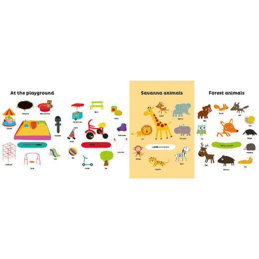 我的第一本触摸书系列：感受 Touch picture book Words 进口原版 英文书