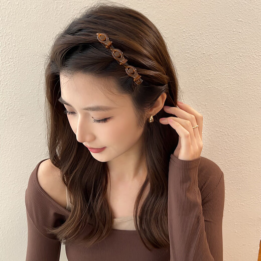 Xiang Wan Hair Clips 2 Pack Braided Hair Clips Female Princess Head Side Bangs Clip Short Hair Tie Hair Management Artifact Headwear Hair Clip