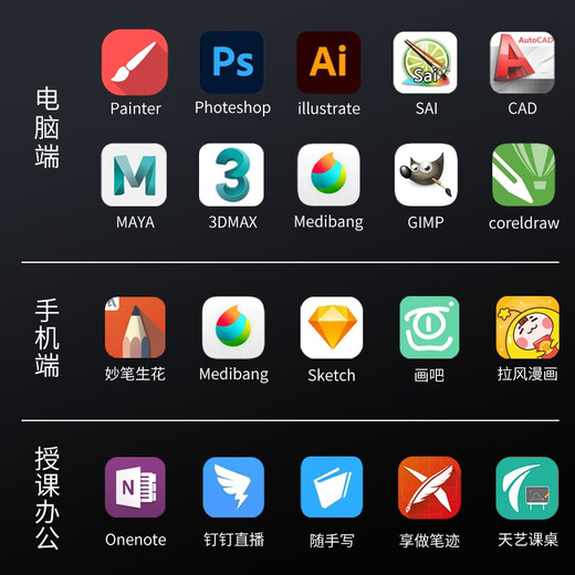 Tianyi Husmart tablette numérique tablette d'écriture manuscrite professeur en ligne enseignement micro classe enregistrement enseignement en direct peut être connecté à un téléphone portable ordinateur peinture dessin tablette main dessin tablette husmart