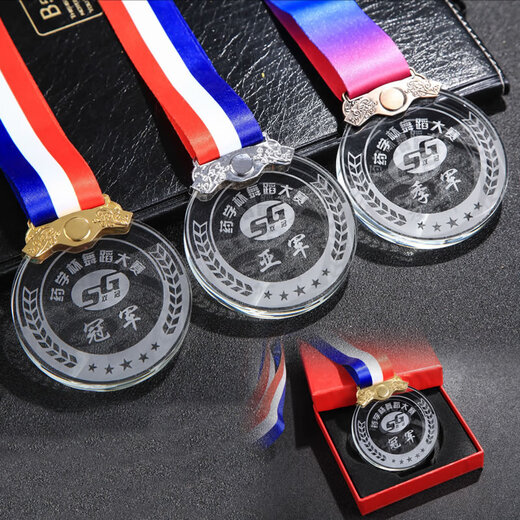 Crystal trophy custom medal authorized plate creative gift student company competition children's thumb basketball football games corporate employee awards veterans souvenirs mini thumbs please contact customer service to place an order