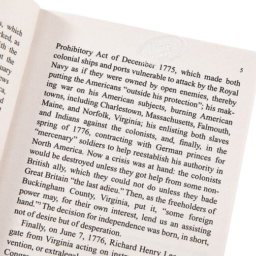 独立宣言与美国宪法 英文原版  The Declaration of Independence