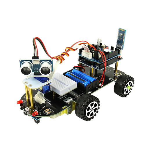Yuechangsheng M32 Development Board, Smart Car Tracking und Hindernisvermeidung Mikrocontroller, Blue WiFi Fernbedienung, Roboter -Smart Car, 50A -Auto -Paket a