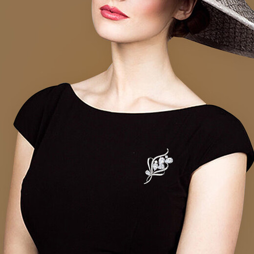 Ancient Nai brooch, high-end women's light luxury corsage, exquisite niche pin fixed buckle, suit, coat, scarf buckle X116 bright bouquet brooch