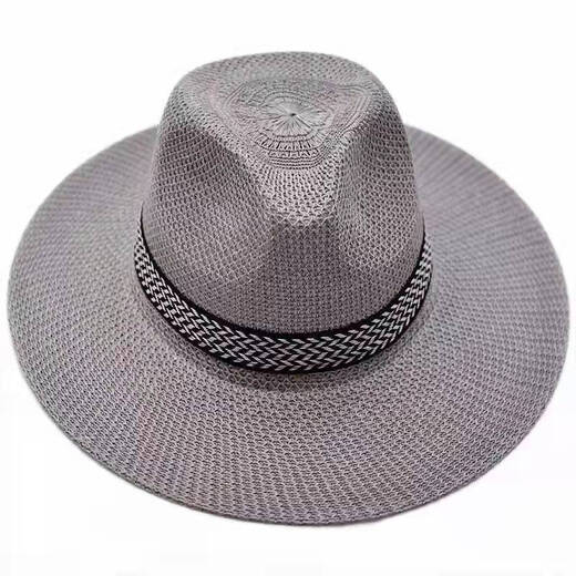 Hezhang sun protection straw hat men middle-aged and elderly summer sun protection straw hat middle-aged men top hat outdoor sun protection sun hat elderly sun hat dad cool hat XF-56879 white. All size