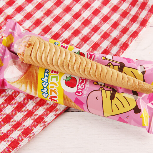 Japan imported Glico cup-shaped biscuits 87g ice cream snow cone cone children's Internet celebrity snack Glico ice cream cone 87g