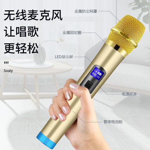 Sony Ericsson (soaiy) F29 sound card live audio three-way outdoor trolley Internet celebrity performance high-power square dance speaker Bluetooth F28 strap portable karaoke subwoofer high volume F28-8-inch strap sound card speaker + 2 microphones