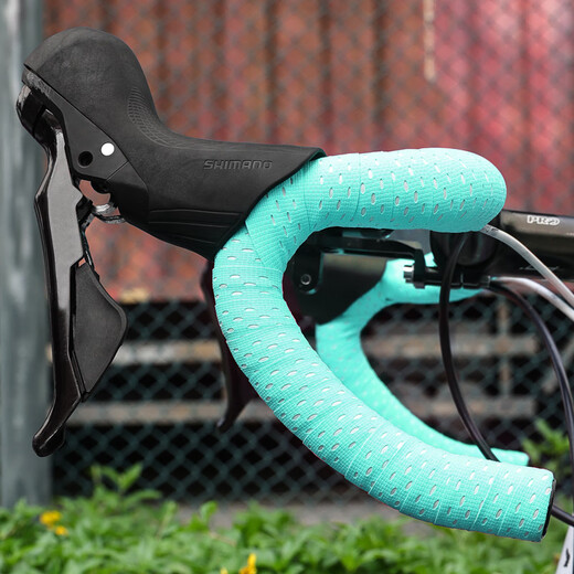 LeBycle road handlebars with silicone non-slip and dirt-resistant bicycle universal handles rubber bent handlebars with riding accessories and equipment