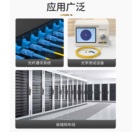 万级（WANJEED） 光纤适配器 SC-SC-LC单工双工电信级耦合器法兰盘 光纤跳线延长对接头 【单工】SC耦合器 1个装