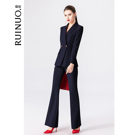 Ruinuo high-end small suit suit women's business attire women's casual fashion suit formal temperament commuter manager work clothes suit + pants M