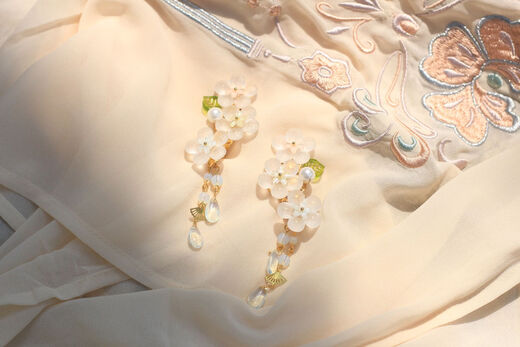 Sakura Fukiyuki Hanfu ancient style headwear accessories cute girl forest style daily Han element hairpin gift as shown in the picture