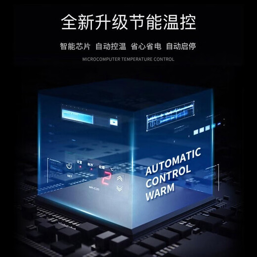 Heqiang Freezer Commercial Large Capacity Refrigerated Freezer Energy Saving Cabinet Commercial Freezer Double Door Silent Frozen Meat Cabinet 1028 Single Temperature Copper Tube Upgraded Version 1950*710*840