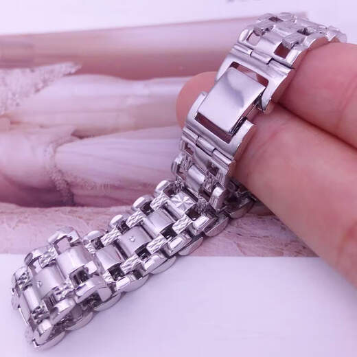 Heye Jewelry Liang blind pt950 platinum chain car flower watch chain men and women platinum bracelet men platinum couple platinum bracelet gold weight 28.88 grams about 10mm wide 17cm long