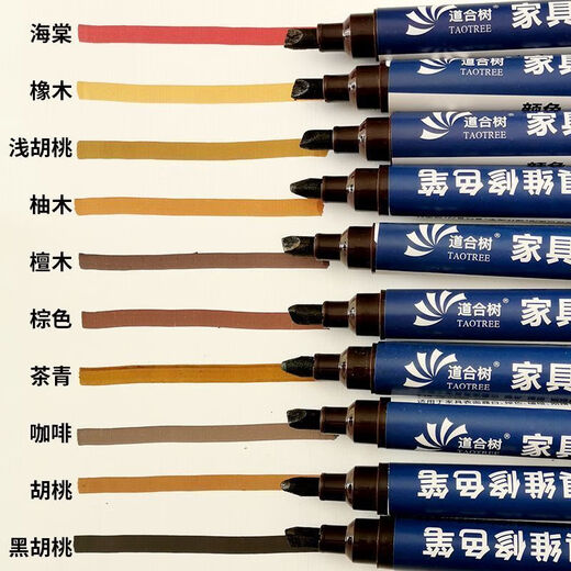 Nanbo Maru Wood Paint Renovation Paint Scratch Repair Pen Wood Touch-up Paint Pen Furniture Repair Paint Touch-up Pen for Paint Drops and Scratches Red Walnut Touch-up Paint Pen