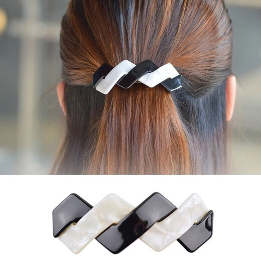 Capuchin Monkey Versatile Large Hairpin Adult Women Elegant Headwear Korean Style Hair Accessory Ponytail Clip Spring Clip One-word Clip Top Clip Coffee