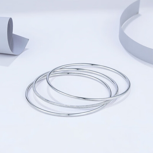 Saturday blessing platinum bracelet for women, multiple options, single birthday gift, glossy, about 5.92g56mm